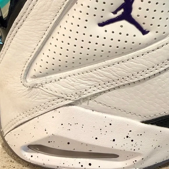 Jordan B'Loyal White and Purple Sneakers - Picture 10 of 16